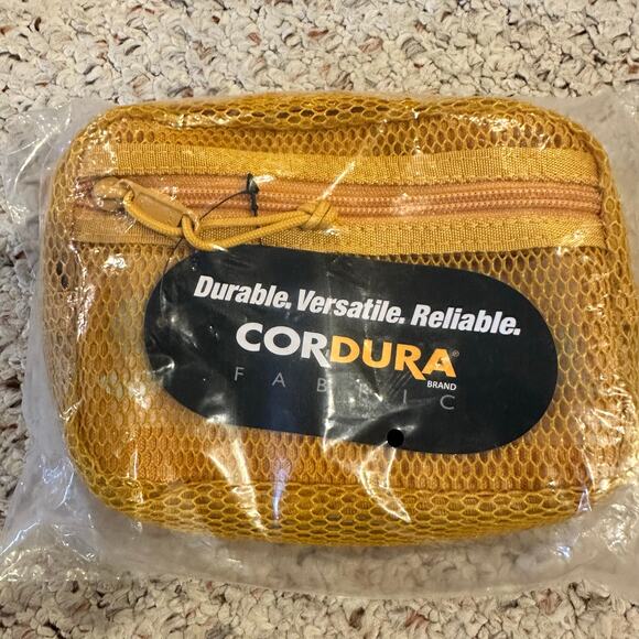 Supreme Cordura Mesh Shoulder Belt Bag Gold Yellow Fanny Pack Small Logo SS20 - Picture 6 of 9